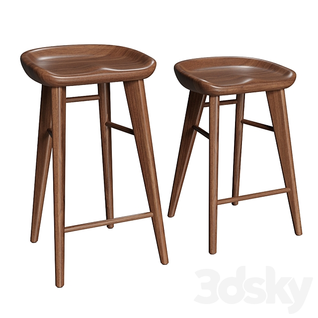 Weyand 24 “-27” Bar Stool 3DSMax File - thumbnail 2