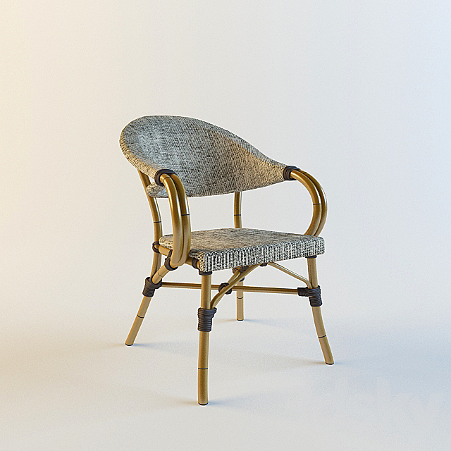 Wicker Chair 3ds Max - thumbnail 1