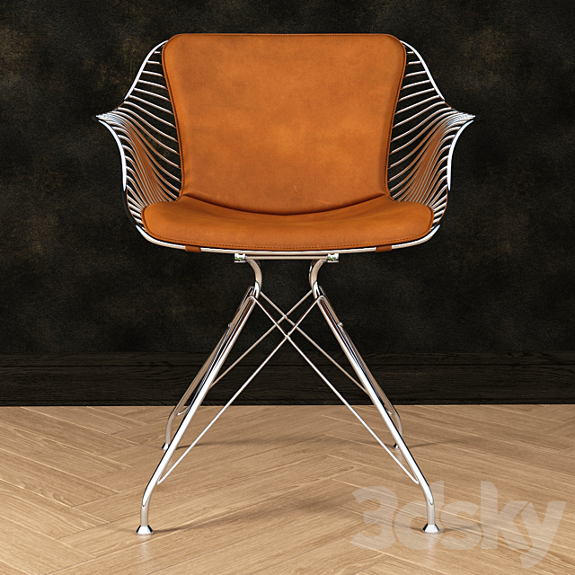 Wire dinning chair 3DSMax File - thumbnail 1