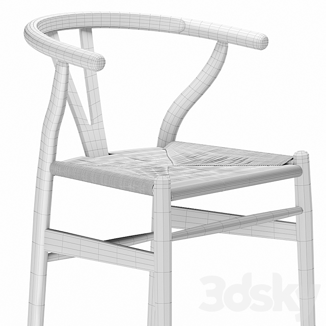 Wishbone Counter Stool 3DSMax File - thumbnail 3