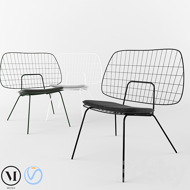 WM String Lounge Chair – MENU 3DSMax File - thumbnail 1