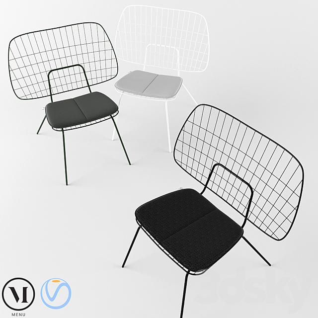 WM String Lounge Chair – MENU 3DSMax File - thumbnail 2