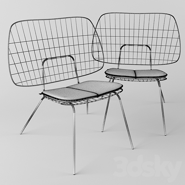 WM String Lounge Chair – MENU 3DSMax File - thumbnail 3