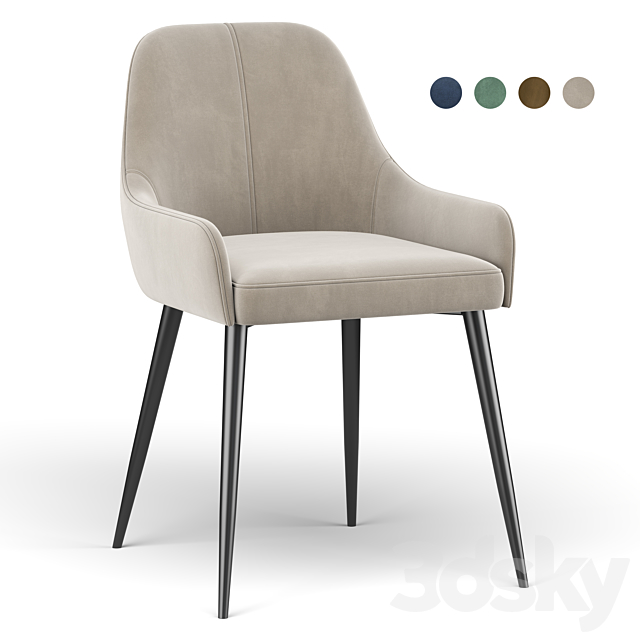 Woltu Dining Chair 3DSMax File - thumbnail 1