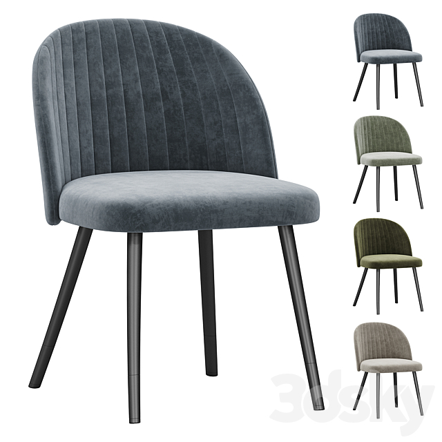 Woodville brand chair 3ds Max - thumbnail 1