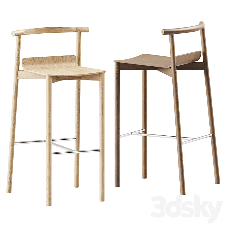 Wox Bar Stool by Artu 3DS Max Model - thumbnail 2