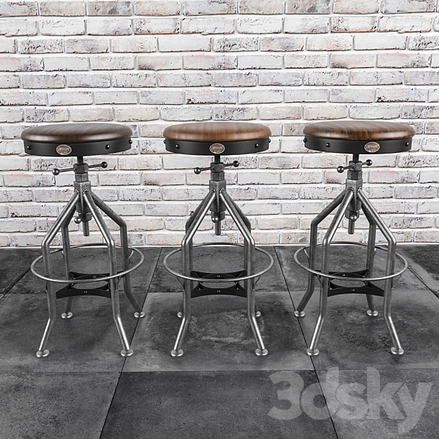 Wright Stool 3DSMax File - thumbnail 1