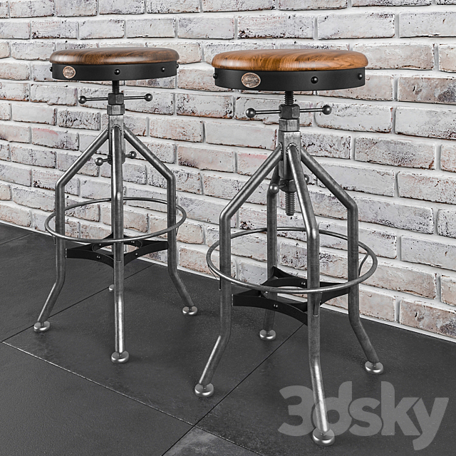 Wright Stool 3DSMax File - thumbnail 2