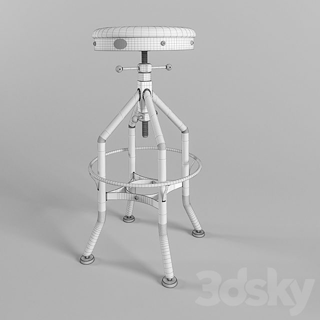 Wright Stool 3DSMax File - thumbnail 3