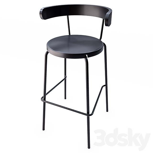 Yngvar Bar Stool 3DSMax File - thumbnail 1