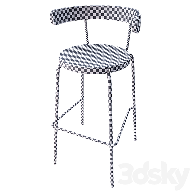 Yngvar Bar Stool 3DSMax File - thumbnail 2