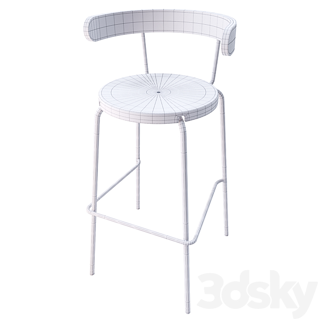 Yngvar Bar Stool 3DSMax File - thumbnail 3