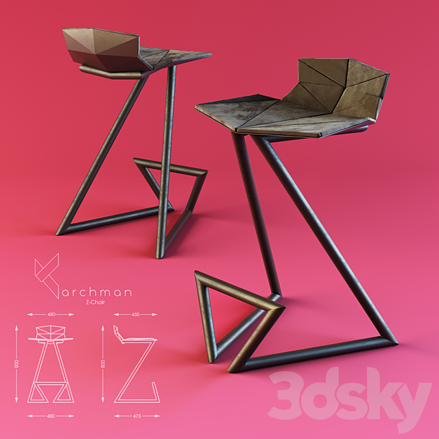 Z-chair _ Karchman 3DSMax File - thumbnail 1