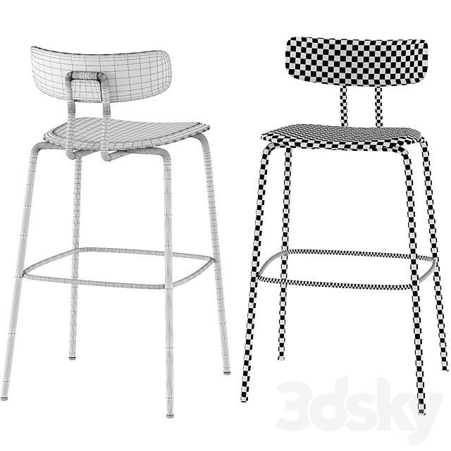 Zeitraum Okito Bar Stool 3DSMax File - thumbnail 3