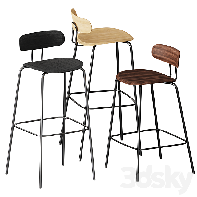 Zeitraum Okito Bar Stool 3DSMax File - thumbnail 2