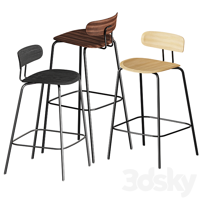 Zeitraum Okito Bar Stool 3DSMax File - thumbnail 3