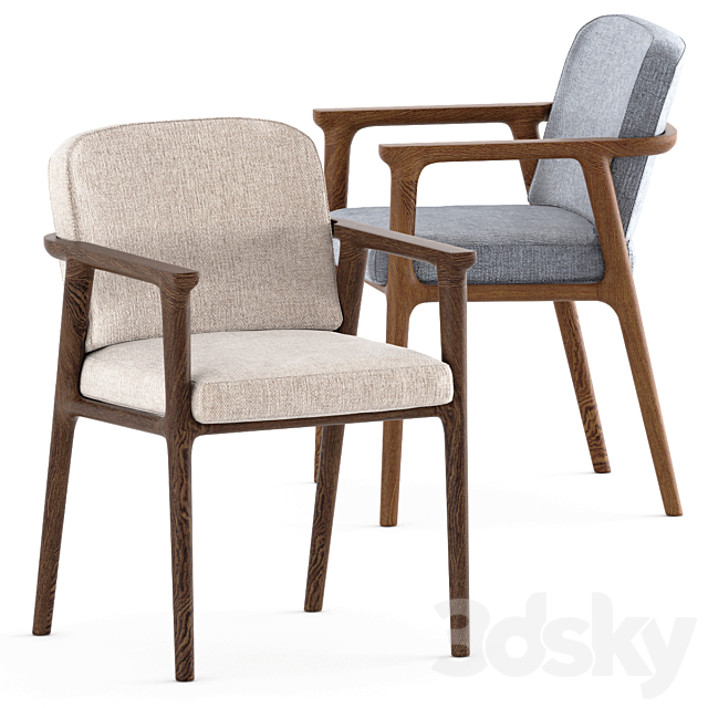 Zio Dining Chair by Moooi 3ds Max - thumbnail 1