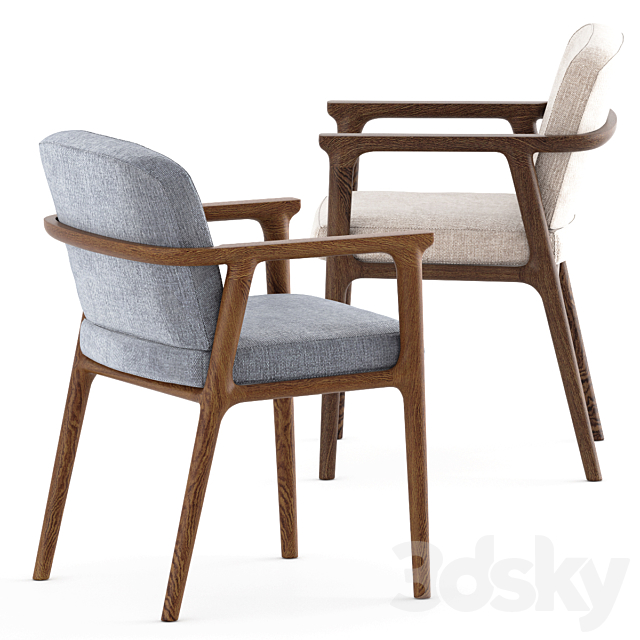 Zio Dining Chair by Moooi 3ds Max - thumbnail 2