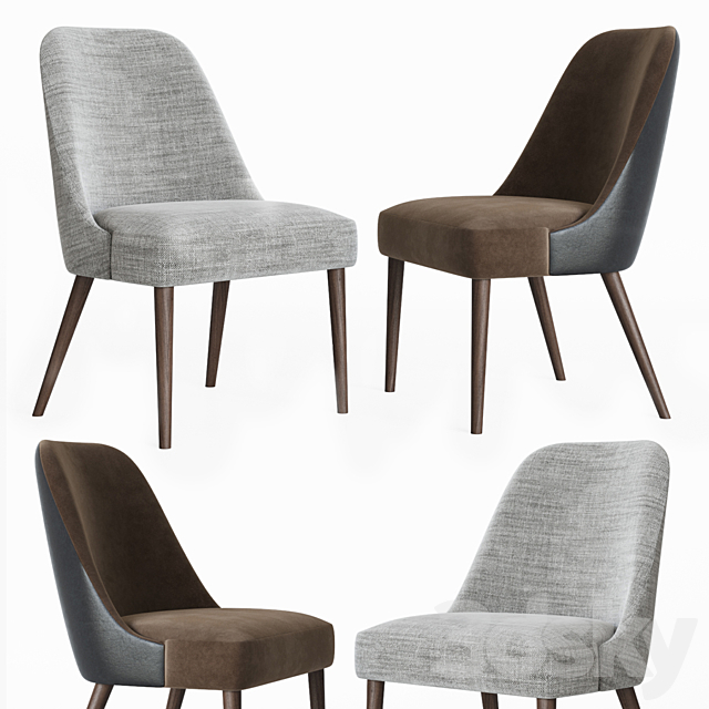 Zuma Pumice Accent Chair 3ds Max - thumbnail 1