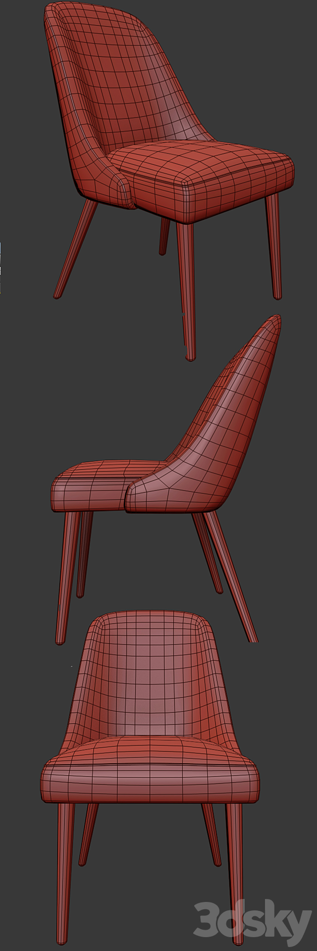 Zuma Pumice Accent Chair 3DSMax File - thumbnail 3