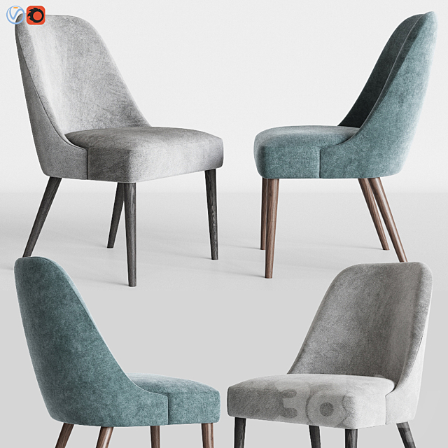 Zuma Pumice Accent Chair Skyline Furniture 3DSMax File - thumbnail 1