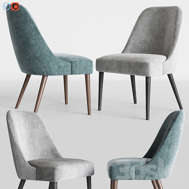 Zuma Pumice Accent Chair Skyline Furniture 3DSMax File - thumbnail 2