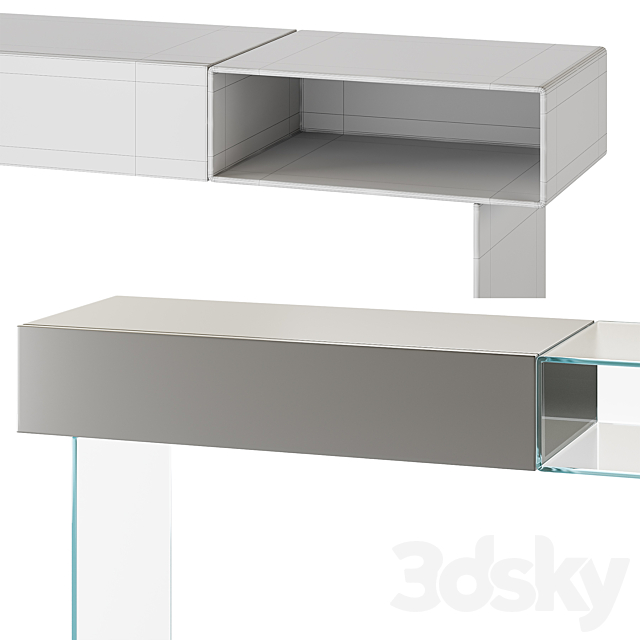 36e8 Glass Console – 1365 – Lago 3ds Max - thumbnail 2