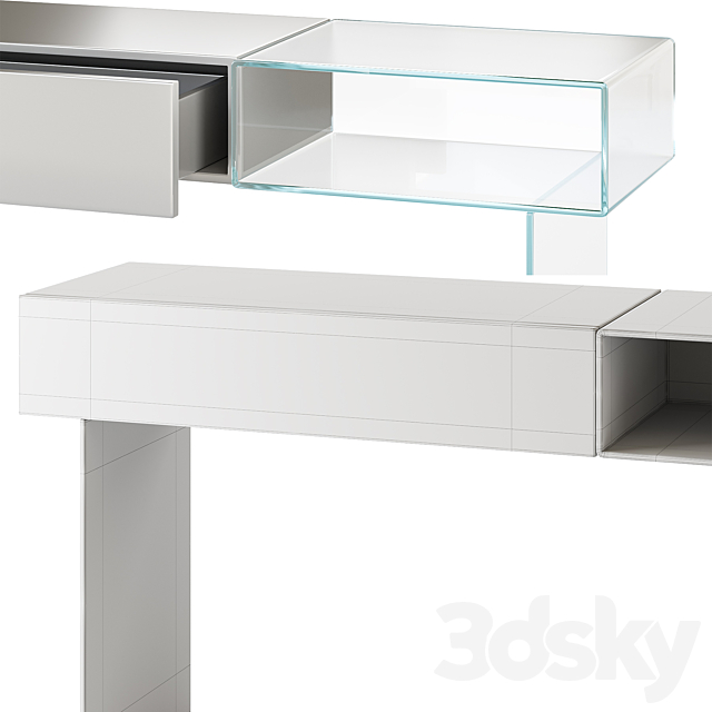 36e8 Glass Console – 1365 – Lago 3ds Max - thumbnail 3