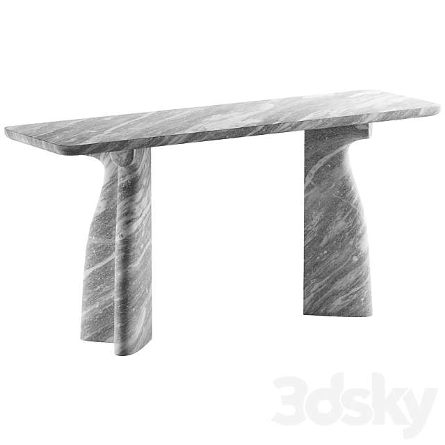 377 Collection Particulière CHESS console table by Mathieu Delacroix 3DS Max Model - thumbnail 3