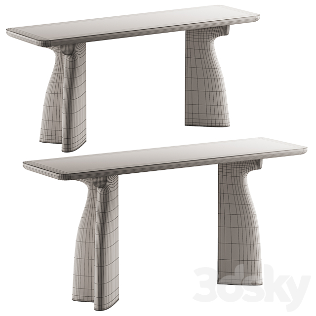 377 Collection Particulière CHESS console table by Mathieu Delacroix 3DS Max Model - thumbnail 7