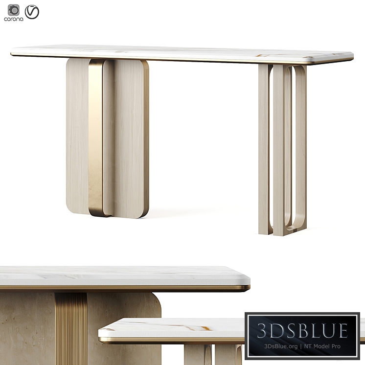 Ana Roque BLOCK Console Table 3DS Max - thumbnail 3