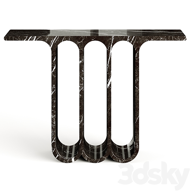 Arches3 Marble Console Table by Perve Langlais 3DS Max Model - thumbnail 2