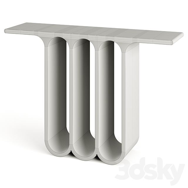 Arches3 Marble Console Table by Perve Langlais 3DS Max Model - thumbnail 5