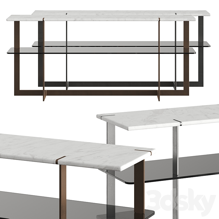 Arketipo Douglas Console Table 3DS Max - thumbnail 1