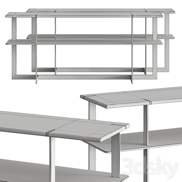 Arketipo Douglas Console Table 3DS Max - thumbnail 2