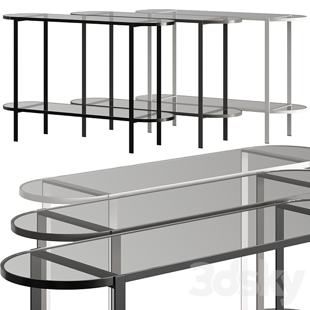 Aytm Fumi Console Tables 3ds Max - thumbnail 1