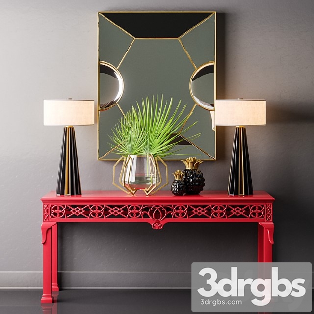 Baker – irish chippendale console 2 3dsmax Download - thumbnail 1