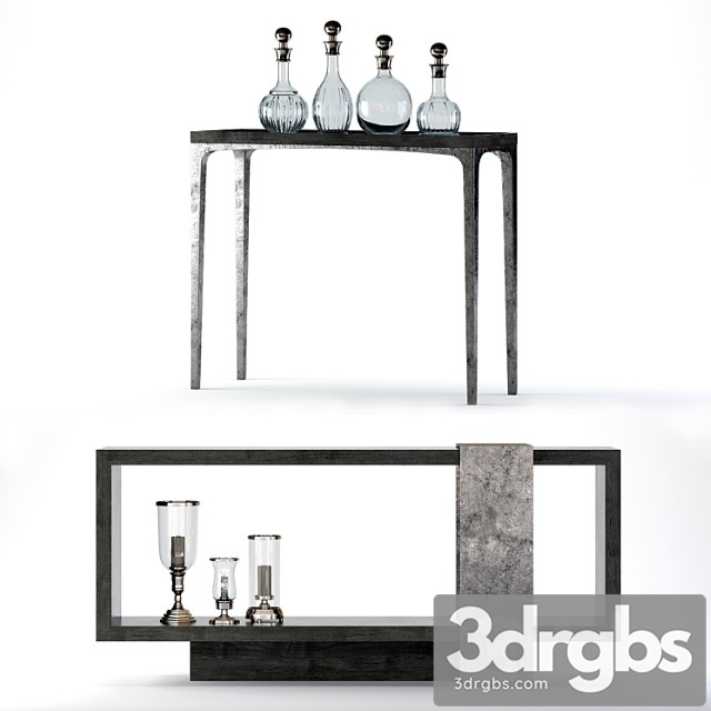 Bernhardt linea console tables 2 3dsmax Download - thumbnail 1