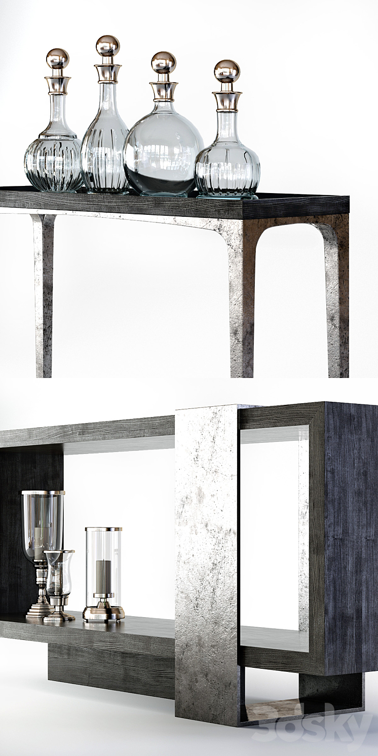 Bernhardt Linea Console Tables 3DS Max - thumbnail 2