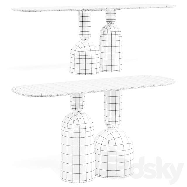 Bonaldo: COP – Console Tables 3DS Max Model - thumbnail 5