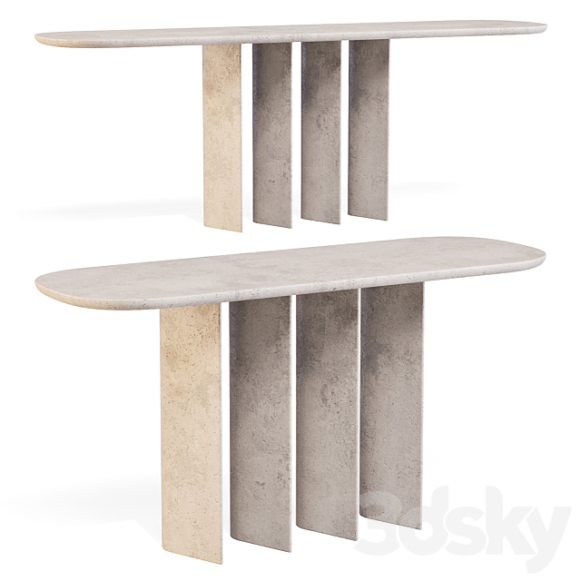 Bonaldo: Geometric – Console Tables 3ds Max - thumbnail 2