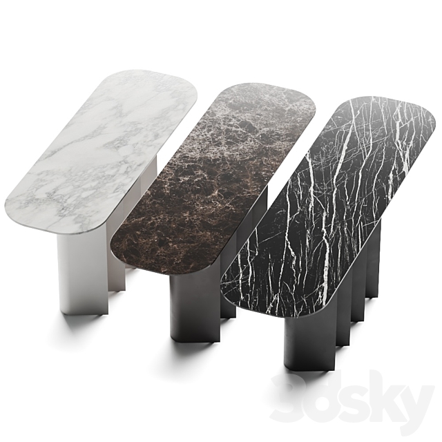 Bonaldo Geometric Console Tables 3DSMax File - thumbnail 2