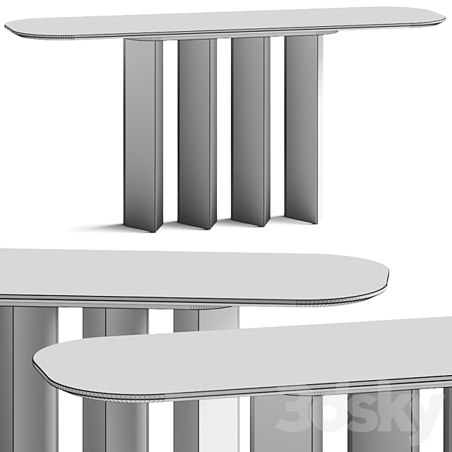 Bonaldo Geometric Console Tables 3DSMax File - thumbnail 3