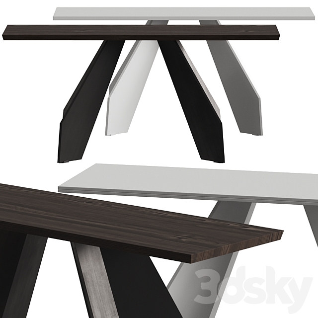 Bonaldo Origami Console Tables 3ds Max - thumbnail 1