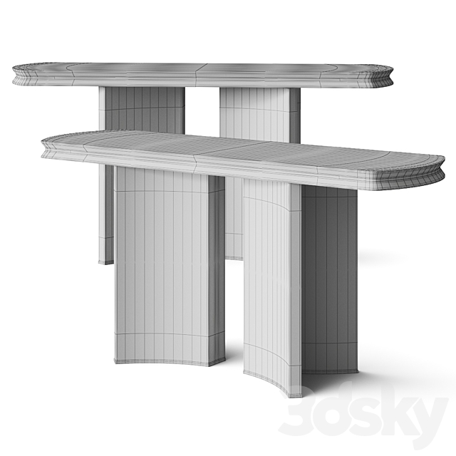 Capital Collection Ercole Console Tables 3DS Max Model - thumbnail 2