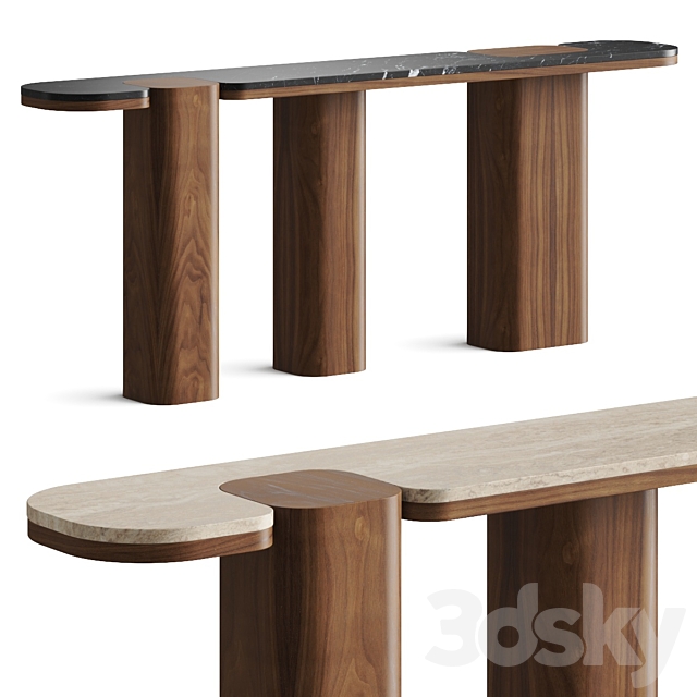 Carpanese Home Erice C Console Table 3DSMax File - thumbnail 1