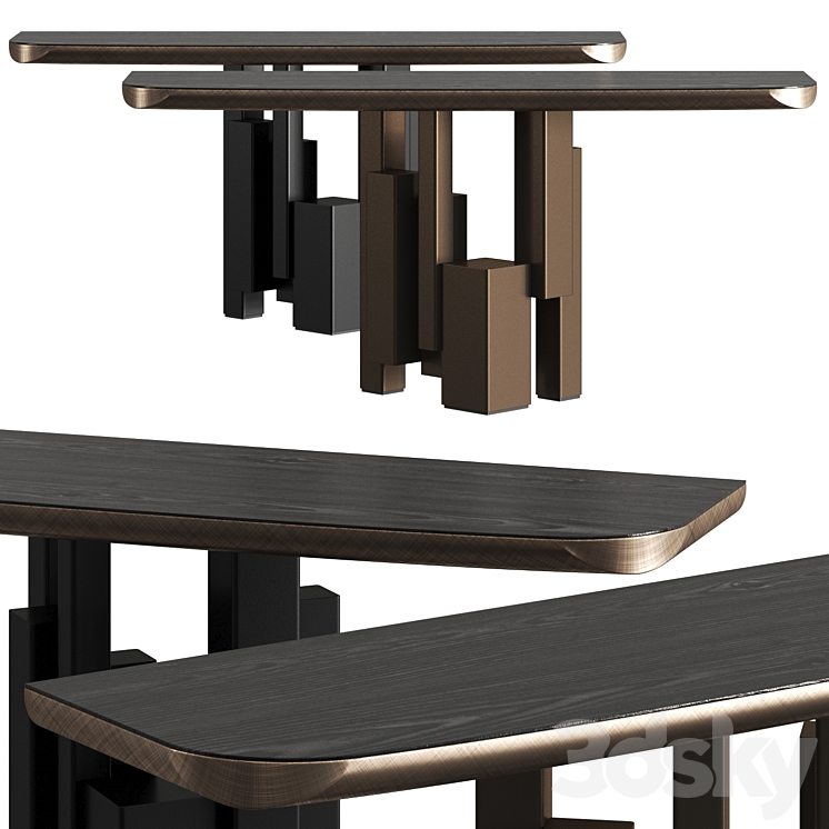 Cattelan Italia Skyline Wood-C Console 3DS Max - thumbnail 1