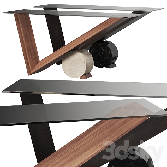 Cattelan Italia Valentino Console Table 3DSMax File - thumbnail 1