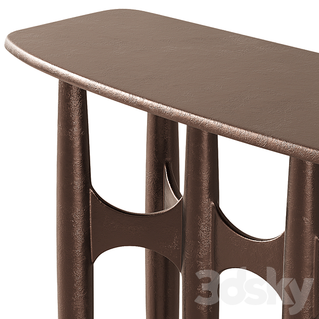 CB2 Bixby Console Table 3ds Max - thumbnail 2