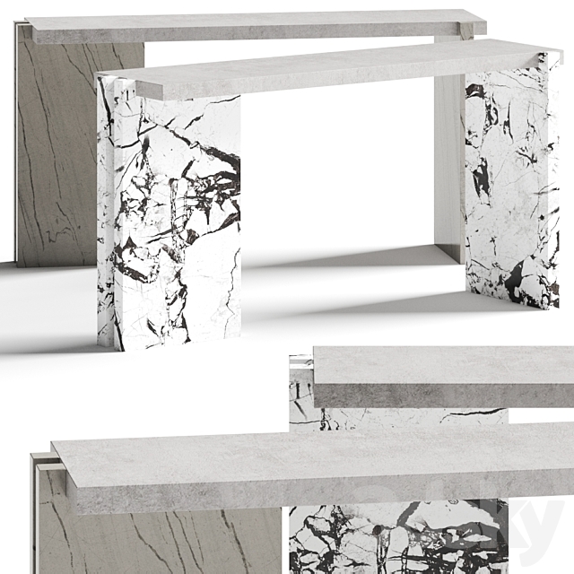 Ceramica del Conca Holly Console Table 3DSMax File - thumbnail 1